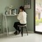 Vintiquewise 17-in. Medium Decorative Accent Bar Stool for Indoor and Outdoor, Wooden Brown and Metal Black QI004465.M - alternate 5
